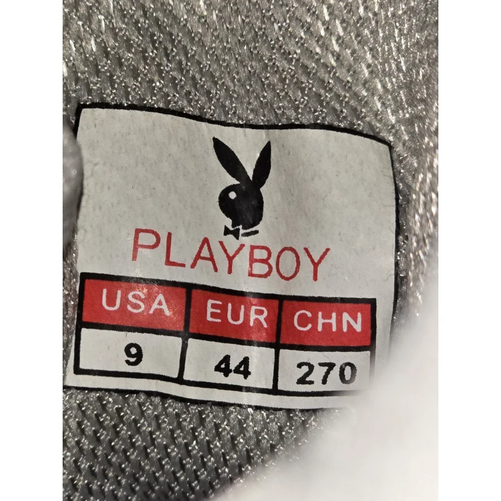 Playboy Bunny Sneaker Shoes White, Slight Green. Size 9. It's Fire 🔥